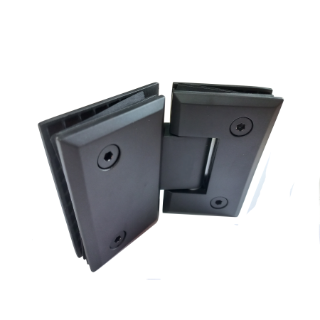 Balama sticla-perete,  talpă întreaga 90°, cu cant   black