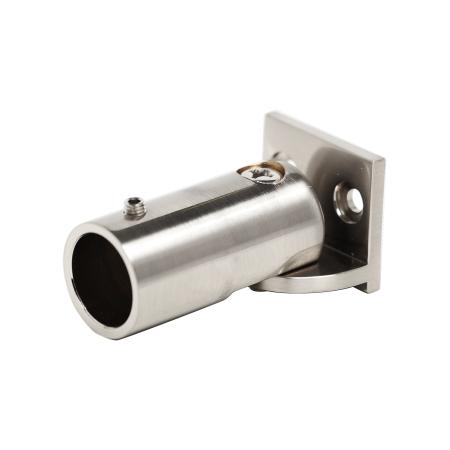 Conector stabilizare  țeavă-perete, reglabil  satinat