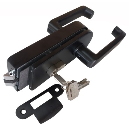 Încuietoare pentru ușă  cu toc (cheie-cheie) black